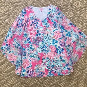 Lilly Pulitzer size 0 100% silk mini dress